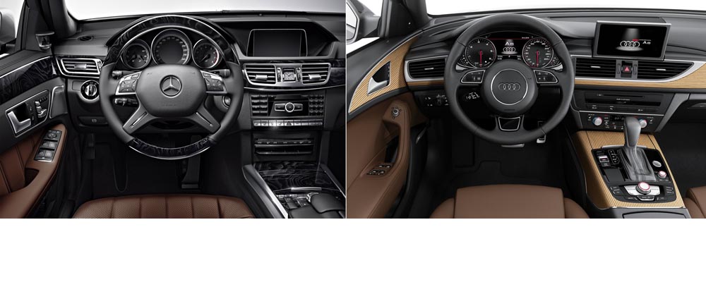 Audi A6 facelift vs Mercedes-Benz E-Class facelift - 2014 Paris Motorshow - mercedesblog 3