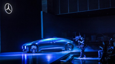World premiere of the Mercedes-Benz F 015 Luxury in Motion at the CES, Las Vegas 2015 Weltpremiere des Mercedes-Benz F 015 Luxury in Motion auf der CES, Las Vegas 2015