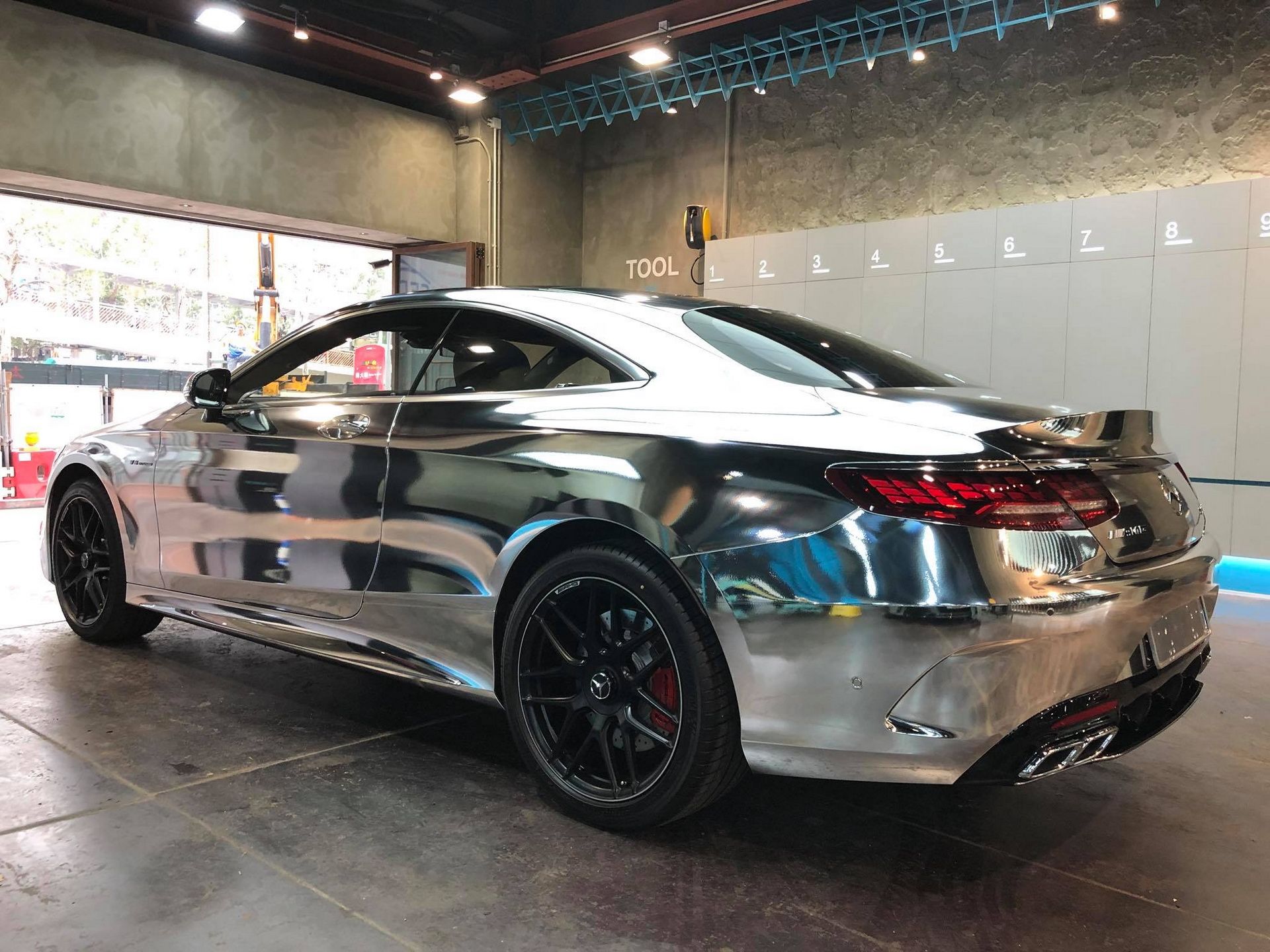 This Mercedes Amg S63 Coupe Was Dipped In Silver Mercedesblog