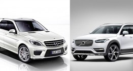 New Volvo XC90 vs Mercedes ML: first static evaluation