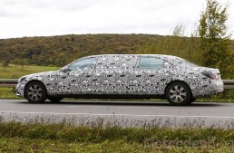 Mercedes-Benz S 600 Pullman spied for the first time