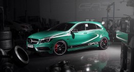 Green Menace. This is the Mercedes A 45 AMG by GAD Motors