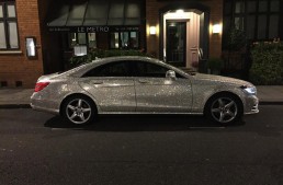 The Mercedes-Benz covered in Swarovski was sold