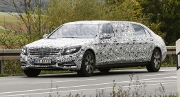 Mercedes S-Class Pullman at the Geneva Motorshow in March 2015