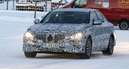Mercedes-Benz E-Class spied again, this time while testing on snow