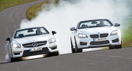 Sport Auto magazine comparison test: Mercedes SL 63 AMG vs BMW M6 Cabrio