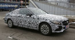 Exclusive: First Mercedes C-Class Coupe Spy Shots