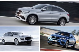 Match of the Year: Mercedes GLE 63 AMG Coupe vs BMW X6M, Porsche Cayenne Turbo S