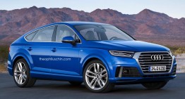 Somebody imagined the Audi Q6, an equivalent of the new GLE Coupe