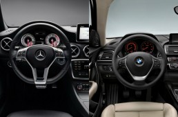 Static comparison: Mercedes-Benz A-Class vs BMW 1 Series facelift