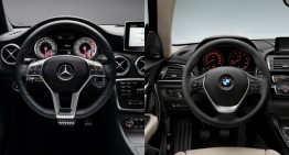 Static comparison: Mercedes-Benz A-Class vs BMW 1 Series facelift