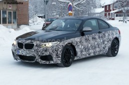 BMW M2 Coupe spied during winter testing in Germany
