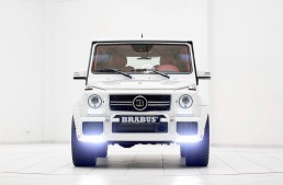 With all the white paint, you wouldn’t guess this was a Brabus