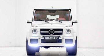 With all the white paint, you wouldn’t guess this was a Brabus