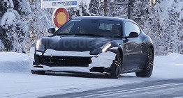 Ferrari FF facelift spied during winter testing in Sweden