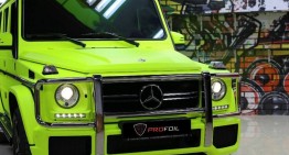 Neon yellow is the new black for this Mercedes G 63 AMG