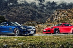 World-first Mercedes-AMG GT S vs Porsche 911 GTS comparison