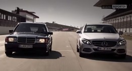 Video: Mercedes-Benz 190 E 2.5 16V Evolution II vs. C 350 e