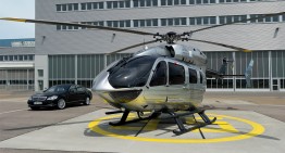 If only Pullmans could fly. Mercedes-Benz styles an Airbus EC145 Helicopter
