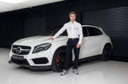 Watch a video of Lucas Auer, Mercedes-Benz DTM newcomer