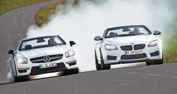 Open-air-Turbos TEST: Mercedes SL 63 AMG vs BMW M6 Cabrio