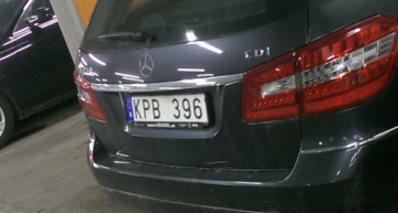 A Mercedes with Kevin Prince Boateng’s initials on it