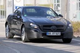 New spyshots of the future Mercedes-Benz SLC roadster