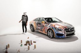 Mercedes-Benz CLA covered in graffiti – The car of the next generation