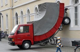 Sculpted Mercedes-Benz truck gets parking ticket in Germany!