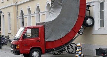 Sculpted Mercedes-Benz truck gets parking ticket in Germany!
