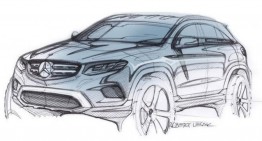 Official sketch teasing the Mercedes-Benz GLC that will be revealed on Wednesday