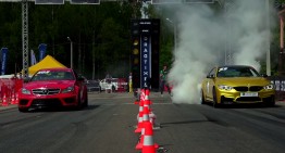 The classic German trio battle it out on the drag strip