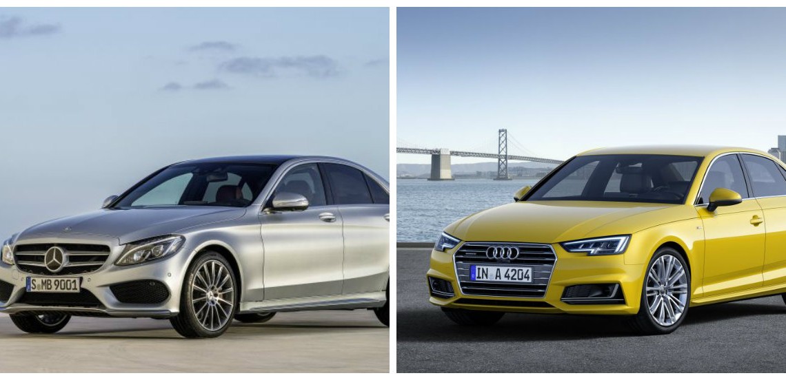 The new Audi A4 vs Mercedes CClass MercedesBlog