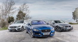 C-Class meets the Jaguar XE and 4 Series GC in CAR epic fight
