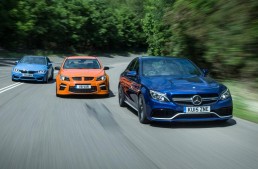 Mercedes-AMG C 63 crushes the BMW M3 and VXR8 GTS