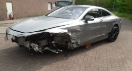 S-Class Coupe costs an arm and a leg. Even when totaled