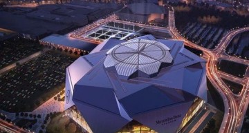 The Mercedes-Benz Stadium in Atlanta will host the 2019 Super Bowl