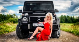 Russian model and a G63 AMG: The Beauty is taming the Beast