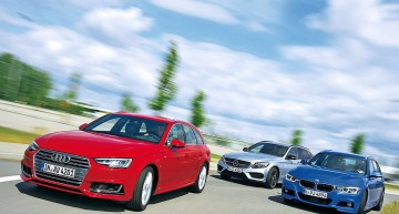 New Audi A4 Avant meets its rivals – C-Class T-Modell & 3-Series Touring