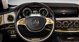 Sitting on a gold mine – the 24k gold trimmed Mercedes S63 AMG