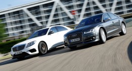 Clash of the V8 titans. Mercedes-AMG S 63 4Matic vs Audi S8