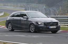 New clothes for Shooting Brake. Mercedes-Benz CLA facelift spy pics
