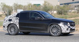 2017 Mercedes GLC Coupe spied in AMG Line guise