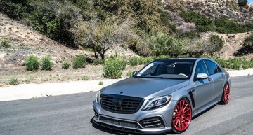 Forged in fire – the Mercedes-Benz S550 puts on Forgiato red wheels