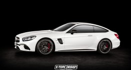 What if? The Mercedes-Benz SL Coupe pictured by automotive artist