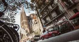 The Mercedes-Benz C 300 Coupe AMG Line paints the town red in Barcelona