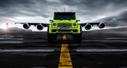 Extraterrestrial: the Mercedes-Benz G 500 4×4² and the Airbus A 380 in super photoshoot