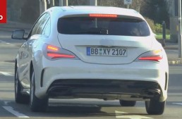 Mercedes CLA Shooting Brake facelift comes out to play again