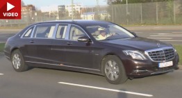 Hit the road Pullman. Mercedes-Maybach limo filmed testing
