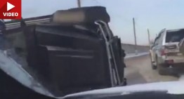 Brabus-tuned Mercedes-Benz G 63 AMG 6×6 rolls over on tape